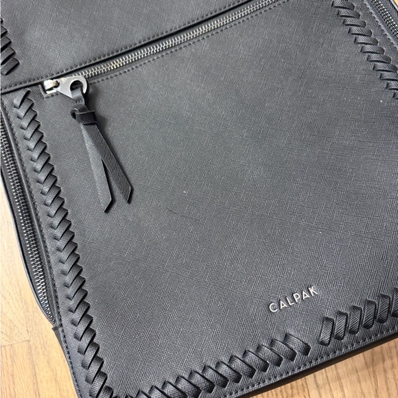 Calpak Black Backpack with Braided Design - Picture 8 of 9